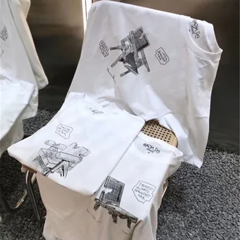 

Oversized READYMADE T shirt High quality Men Women T-shirts Sketch Chair READYMADE Tee tshirt boyfriend gift