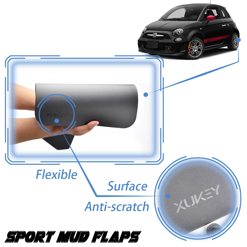 15 &quotx 11 5&quot черный/красный ралли Брызговики для Fiat 500 500C 500L 500X abarth Racing крыло
