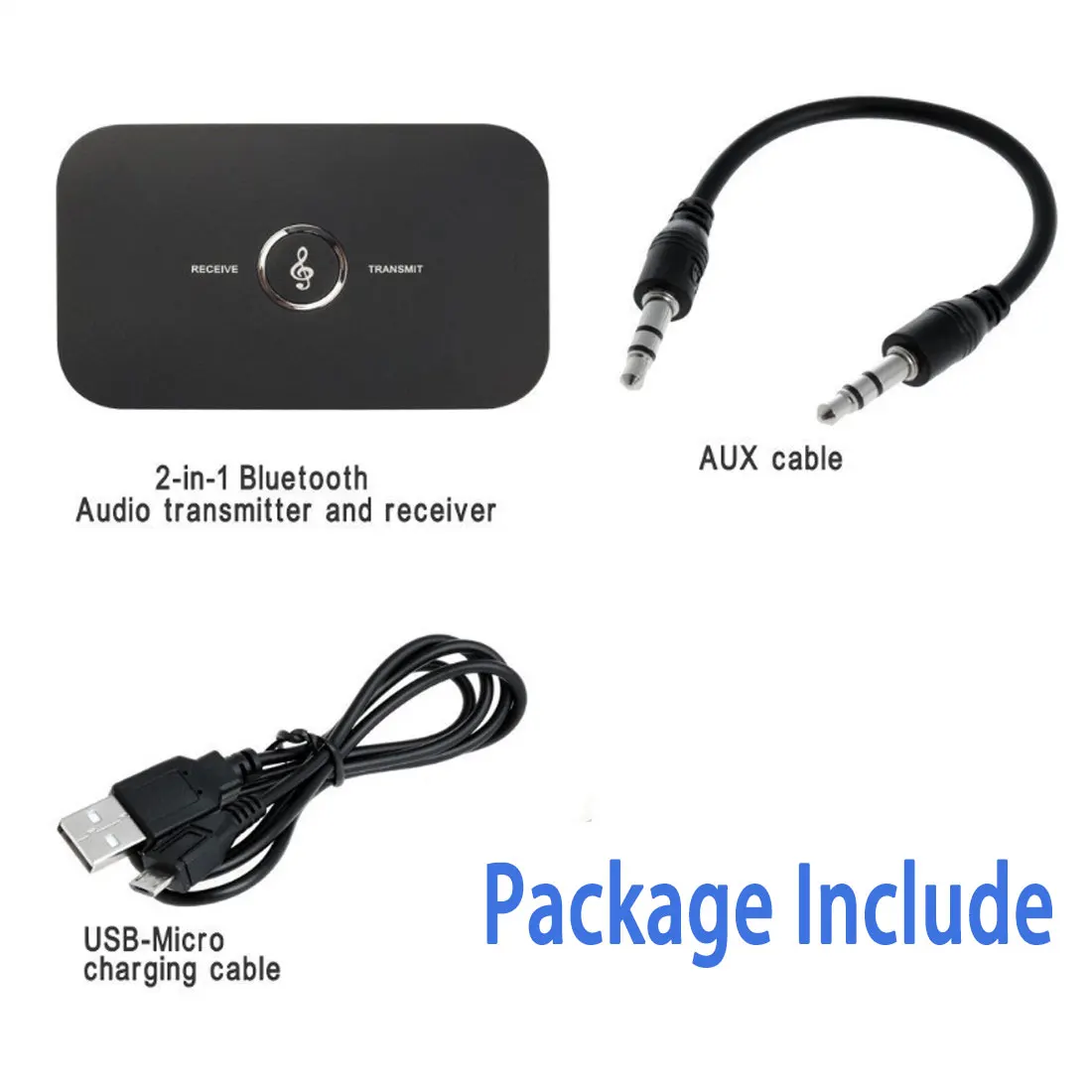 Bluetooth Adapter 5.0 Audio Receiver Transmitter 3.5MM AUX Jack USB Dongle For TV PC Car