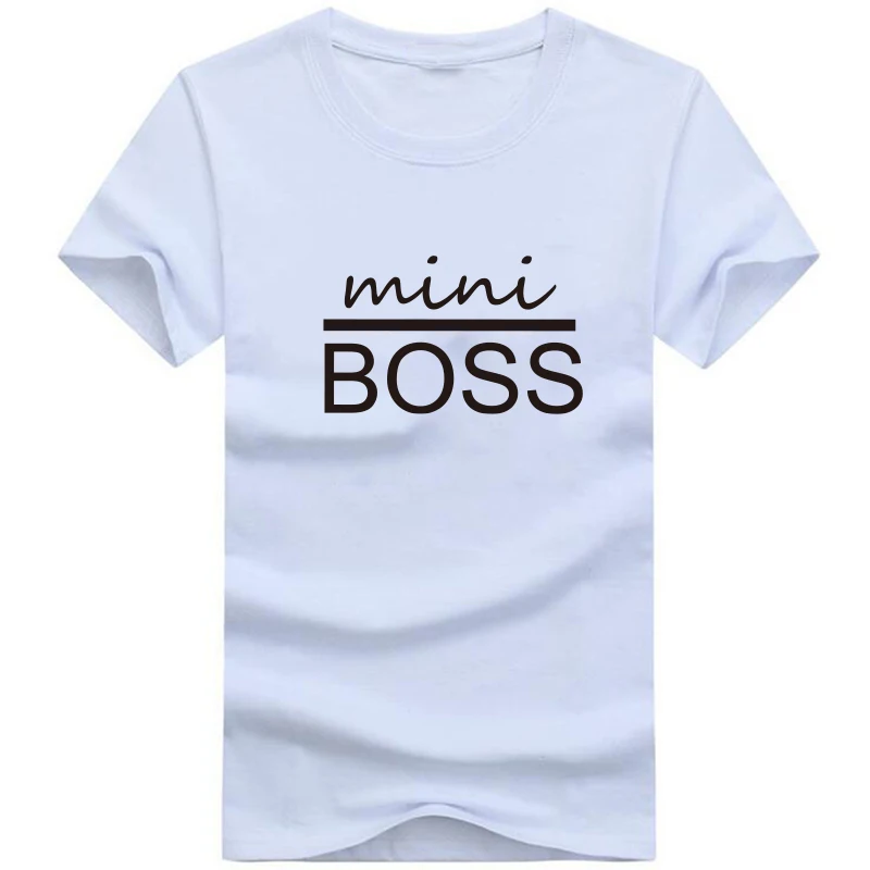 BOSS Matching Family T Shirts For Mom Dad and Baby Son EllePEri