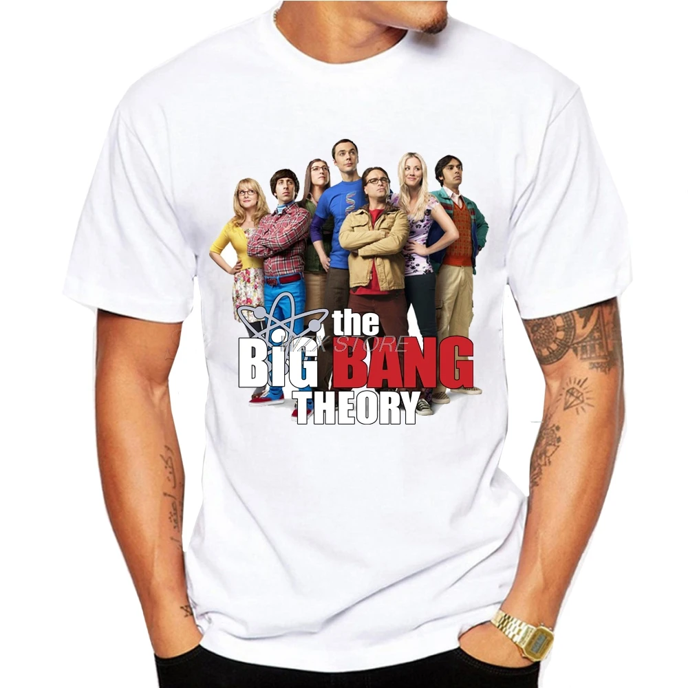 Мужская футболка модная Шелдон Купер Пенни Лето с коротким рукавом The Big Bang Theory