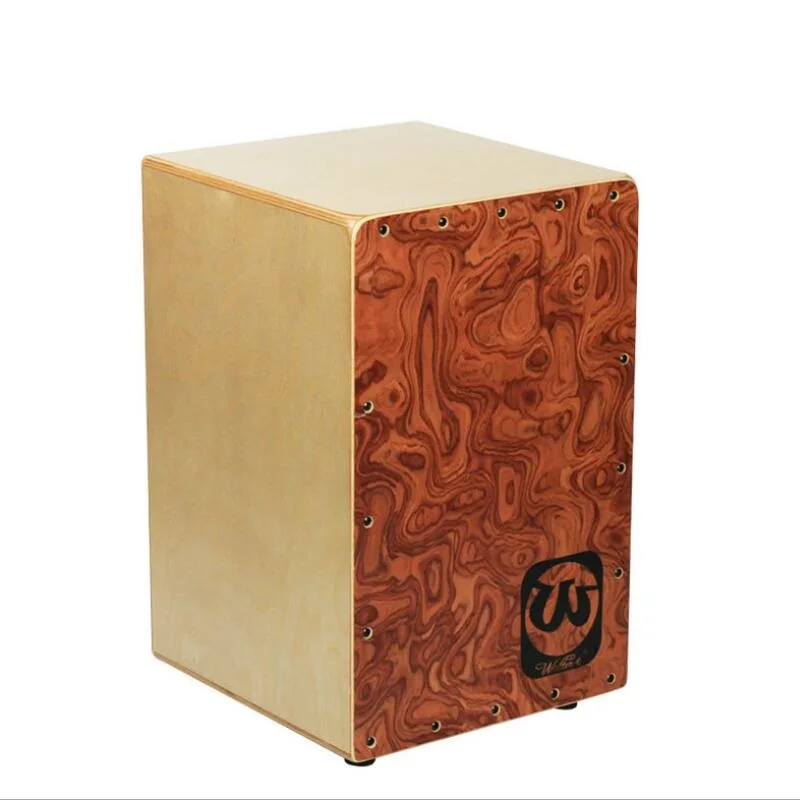 

Adult CAJON box drum professional performance JAZZ drum Rose Willow top cajon Birch body back percussion box drum with drum bag