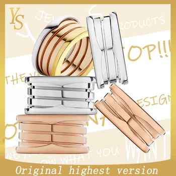 

YS100% Rings high quality high version 1:1 original version "Classic ONE Roman three ring spring, three colors" Rings
