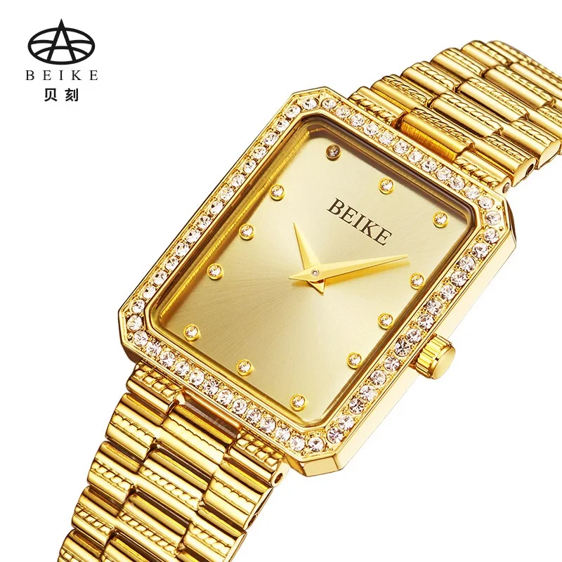 

Luxury Brand Gold Women Quartz Diamond Watch Ladies Wrist Watch Montre Femme 2019 Female Clock Relogio Feminino Wristwatches