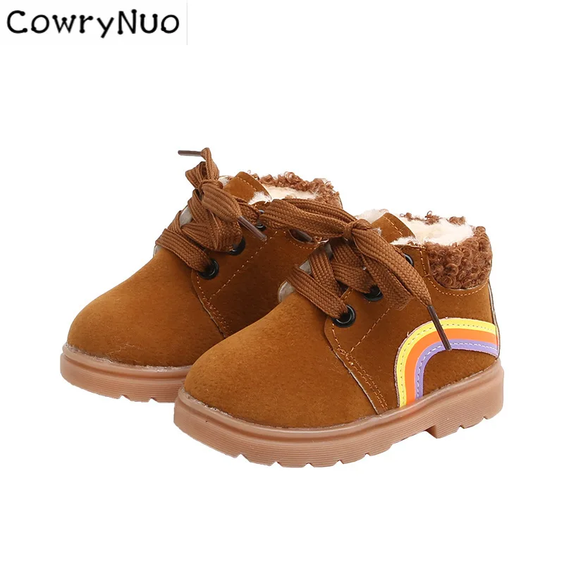 

Insole 11.5-13.5cm Baby Snow Boots for Girls Boys Warm Martin Boots