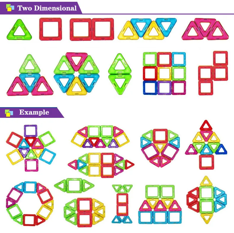 184pcs-110pcs Mini Magnetic Designer Construction Set Model & Building Toy Plastic Magnetic Blocks Educational Toys For Kid Gift