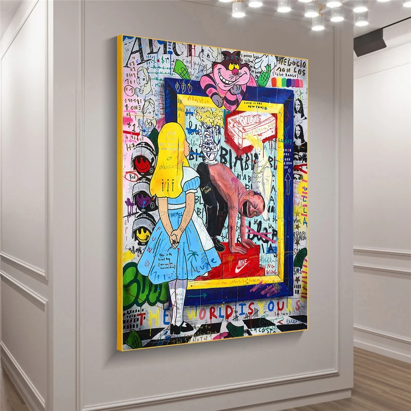 Graffiti Art Prints Pop Posters and on Canvas The Wall Painting Pictures for Living Room Home Decoration | Дом и сад