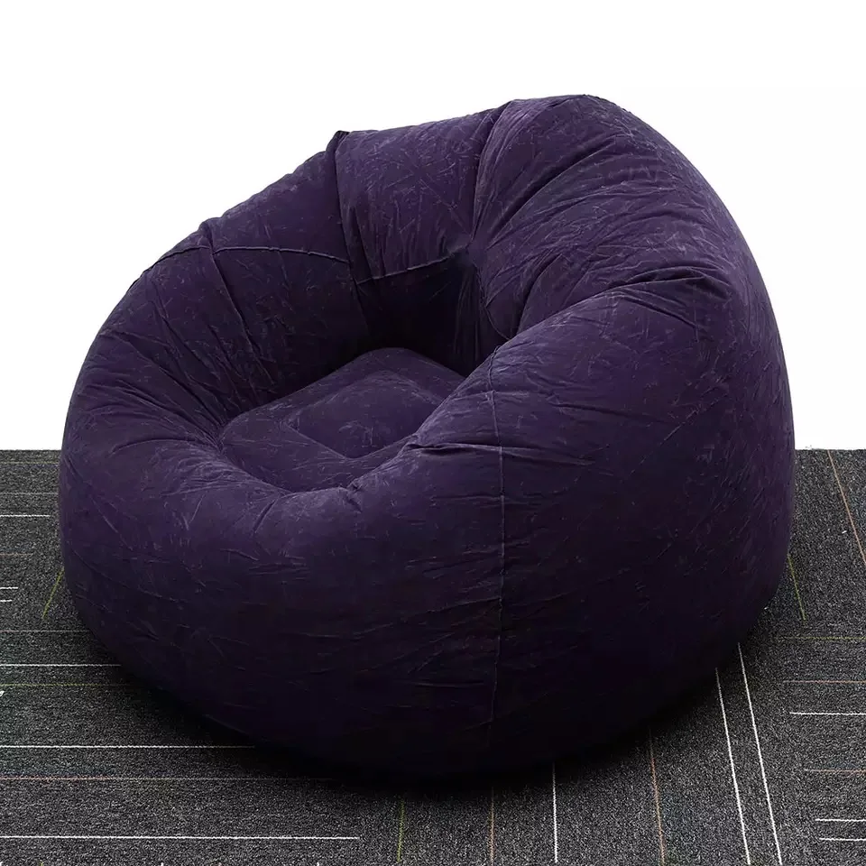 

Large Lazy Inflatable Sofa Recliner Single Flocking Sofa Indoor Outdoor Study Camping Inflatable Sofa Lounger U.S. Stock