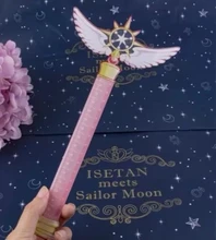 Novo anime cartão mágico sakura varinha mágica bonito acrílico governante marcador estudante papelaria acessorios escritório escola