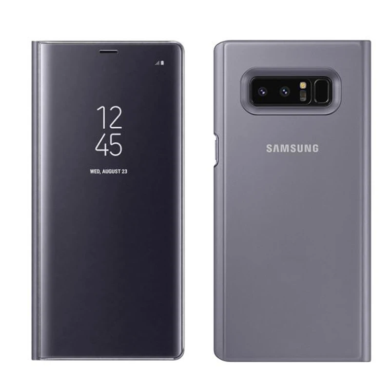 SAMSUNG Mirror Cover Clear View Smart Cover Phone Case For Samsung Galaxy Note 8 N9500 Note8 N950F SM-N950F Rouse Slim Flip Case