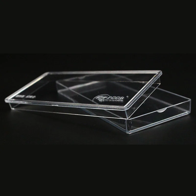 Souvenir box- 10pcs/lot Direct fit paper money currency bill box plastic Banknote case glass container 5