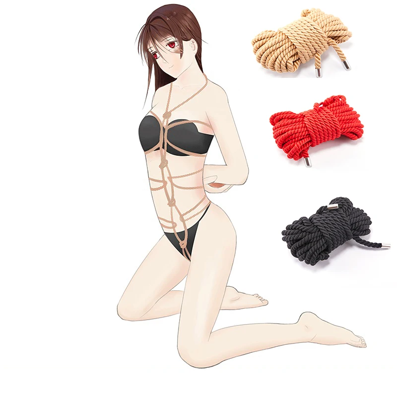 

Bundled Cotton Rope Lengthened 10M Men and Women Alternative Training Bondage Self-binding Sex Products Adult Products Bdsm Har