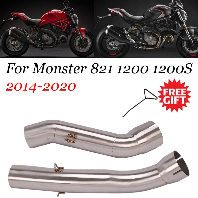 51 MILLIMETRI Moto Silenziatore di Scarico Centrale Connect Tubo Slip on Per Ducati Monster 1200 1200S 821 2014 -2020 Espace Moto Modificato 18 - Racext 51 MILLIMETRI Moto Silenziatore di Scarico Centrale Connect Tubo Slip on Per Ducati Monster 1200 1200S 821 2014-2020 Espace Moto Modificato - - Racext 17