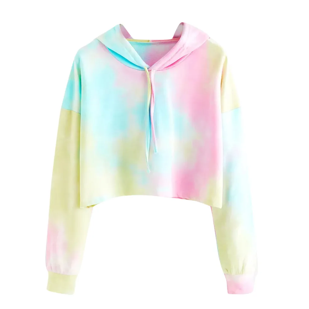sweater crop tie dye