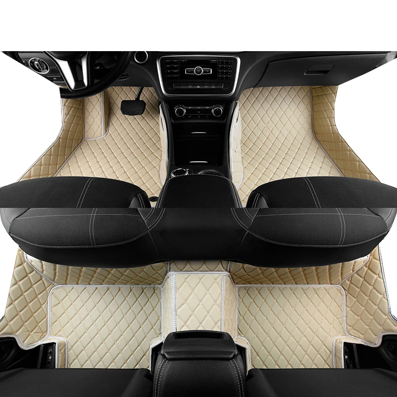 Lsrtw2017 кожаные автомобильные коврики для mercedes benz gla 2013 аксессуары ковер интерьер