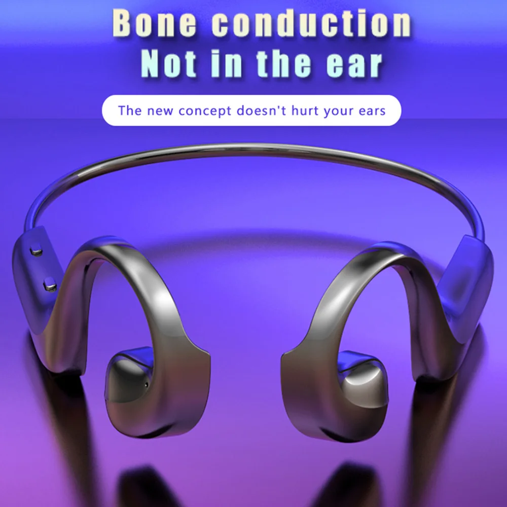 G100 Bone Conduction Bluetooth 5 0 Earbuds Headset Wireless Headphone Waterproof Sport Earphones With Microphone For All Phone