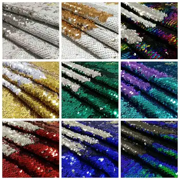 

ShinyBeauty 0.5Yard Sewing Fabric Rose Gold Sequin Fabrics By the Yard for Tablecloth,Linen,Sequin Tablecloth,Table Runner