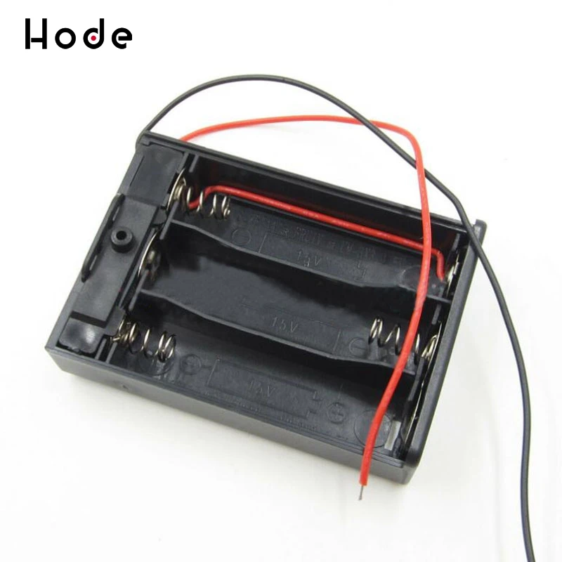 

Plastic Battery Storage Case Box Holder Für 3 X AA 3xAA 4.5V+ wire leads 3xAA