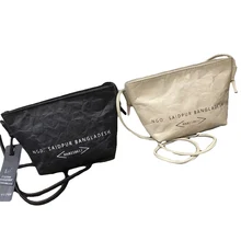 PUBGS сумки-мессенджеры женские новые крафт-бумага школьные сумки для студентов повседневные стильные водонепроницаемые маленькие морщинистые легкие портативные