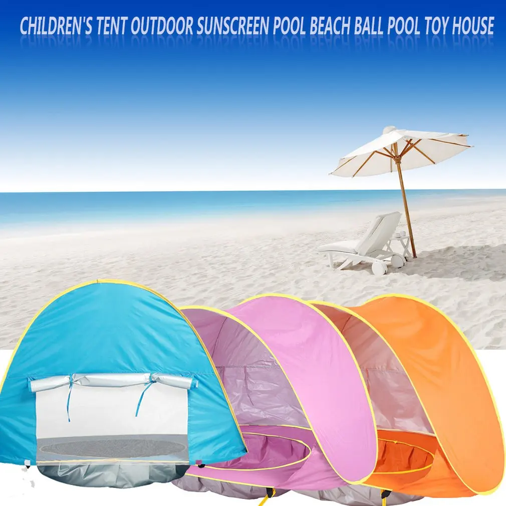 Детские игры, Пляжная палатка, портативная, для улицы, для защиты от солнца, для детей, для бассейна, Игровая палатка для дома, Игрушки для маленьких детей