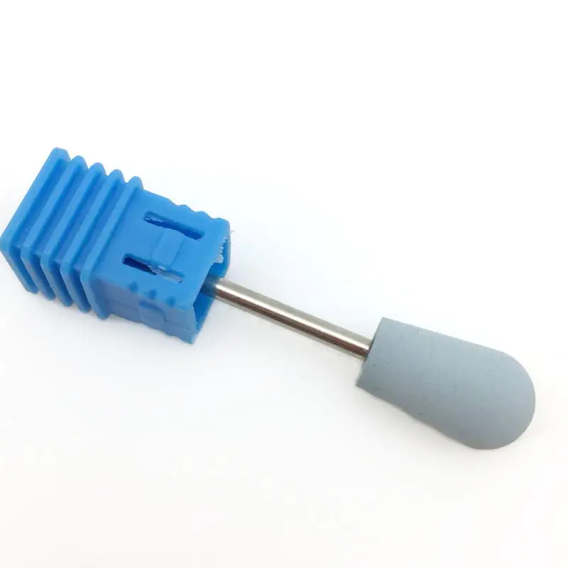 1 шт. резиновый кремниевый сверло для ногтей с цилиндрической головкой, буфет для ногтей, аппарат для маникюра, аксессуары для дизайна ногтей, пилки для ногтей, инструменты для лака - Цвет: 172-Blue