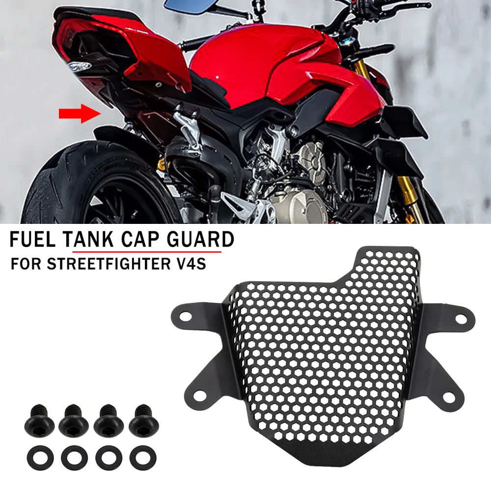 

Fit For Ducati Streetfighter V4S V4 Pillion Peg Motorcycle Accessories Tank Grille Removal Kit Fuel Tank Cover Guard 2020 - 2022