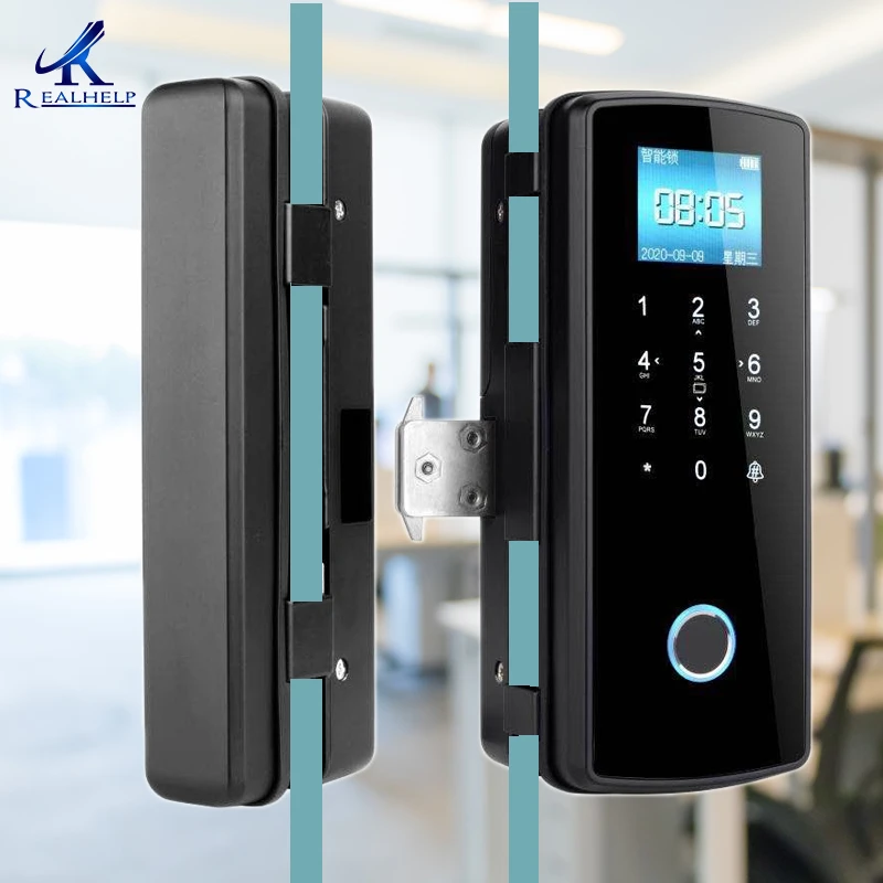 SPACE Smart Glass Door Lock With Face Recognition Fingerprint Passcode