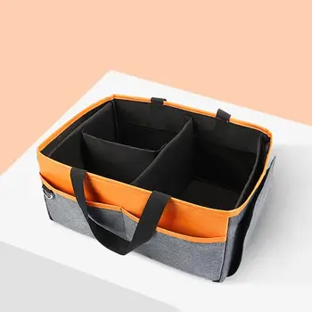 

Portable Baby Diaper Caddy Organizer Tote 3 Compartment Detachable Nappy Storage GXMB