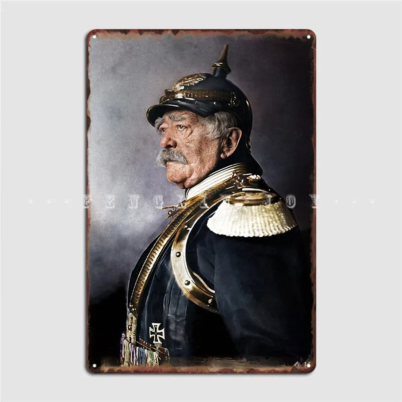 Otto Von Bismarck 1894 Colorized Poster Metal Plaque Classic Pub Cave Wall Decor Tin Sign Posters | Дом и сад