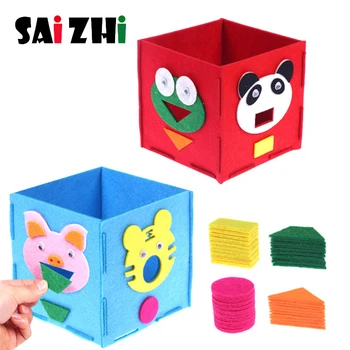 

Saizhi Cute Animal DIY Non-woven Cloth Craft Felt Handwork Material Puzzle Handmade DIY Non-Woven Boards Children Teaching Toy