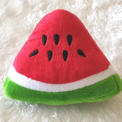 Vegetables 5 Chew Play Toys Pet Squeaky Puppy Chew Squeaker Quack Sound Doll Toy Creative Simulation Donut Pet Supplies Dog Toys PT017-bankuai