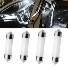 Светодиодная гирлянда купол 31 мм 36 мм/39 мм/41 мм c5w 212-2 6418 холодный белый Лампа фонарь освещения номерного знака светодиодный свет лампы молочно крышка лампы 12V