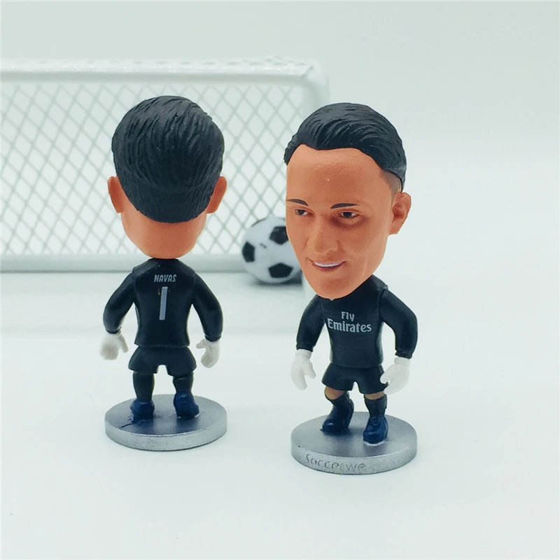 

Soccerwe Soccer Cartoon Star Dolls RM# 1# Navas Mini Figurine Black Kit
