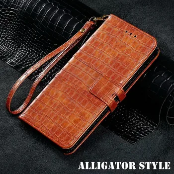

Alligator Leather Case For Honor 8A Prime 9X 8S 20 10 Lite 20S Flip Book Case Cover For Huawei P30 P40 P20 Lite Y6 Y7 Y5 2019