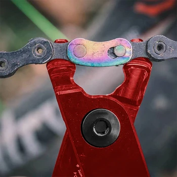 

Bicycle Tool Wolf Tooth Components Combo Masterlink Pliers Red Arms With Black Bolt