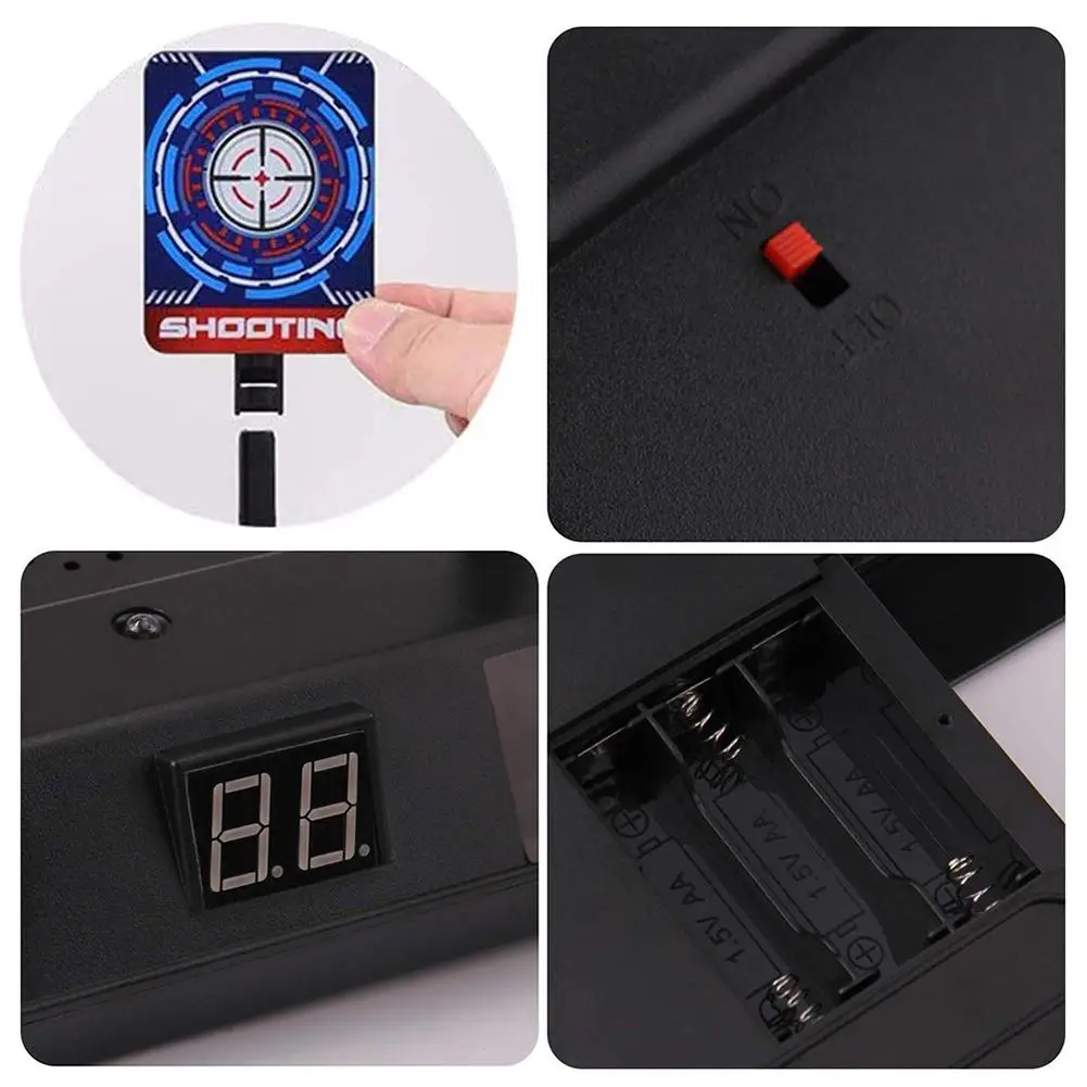 DIY Высокая точность забивания Авто Сброс электрической цели для детей игрушки