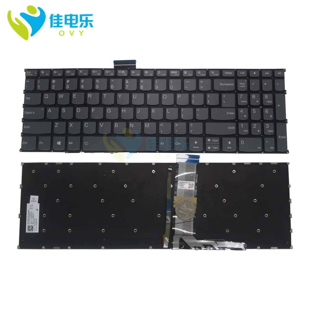Teclado Retroiluminado em Inglês dos Eua Teclados de Retroiluminação para Lenovo Air 15 2023 Yoga 15itl5 715 Pr5sb-us Sn20w65236 Luz Novo - Imagem 6