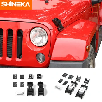 

SHINEKA Car Lock Hood Latch Catch For Jeep Wrangler JK 2007-2017 Car Engine Lock Cover Accessories For Jeep Wrangler JK