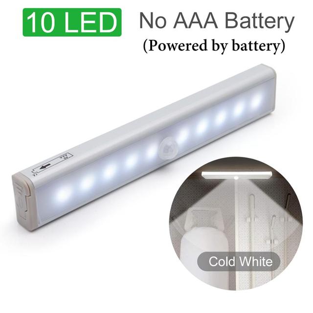 Sensor Wireless Night Lights Bedroom Decor LED Light Detector Wall Decorative Lamp Staircase Closet Room Aisle Lighting