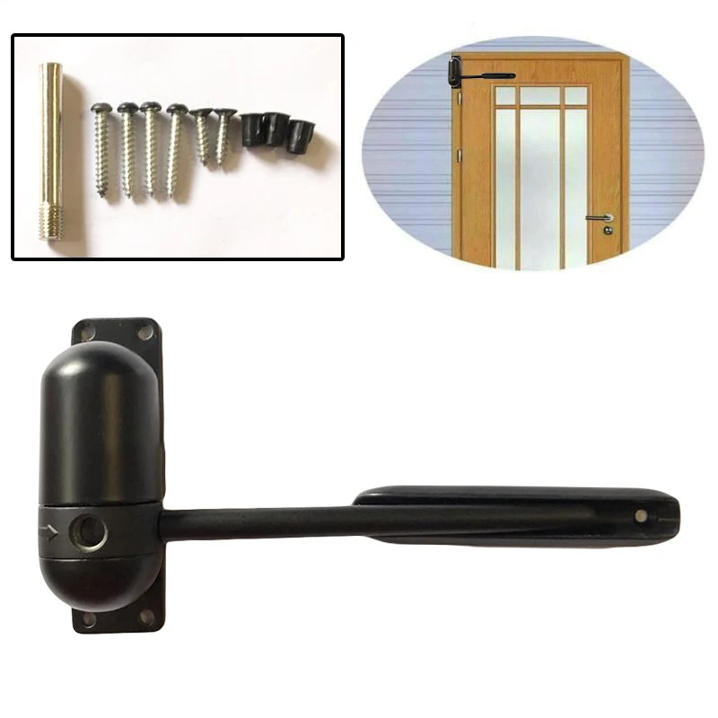

Heavy Duty Door closer Adjustable Surface Mounted Spring Loaded Hardware