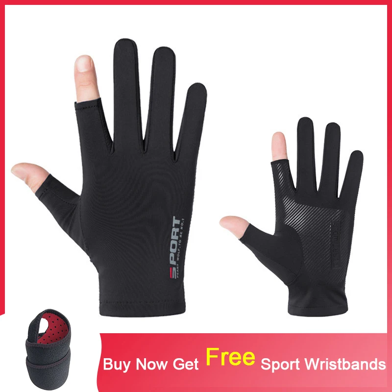 Рыболовные Перчатки противоскользящие перчатки для охоты с 2 пальцами активного