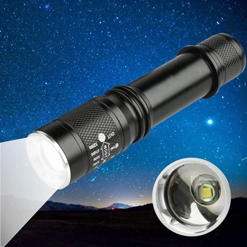 

3800Lm T6 LED Flashlight Torch Remote Rotary switch 1 Mode