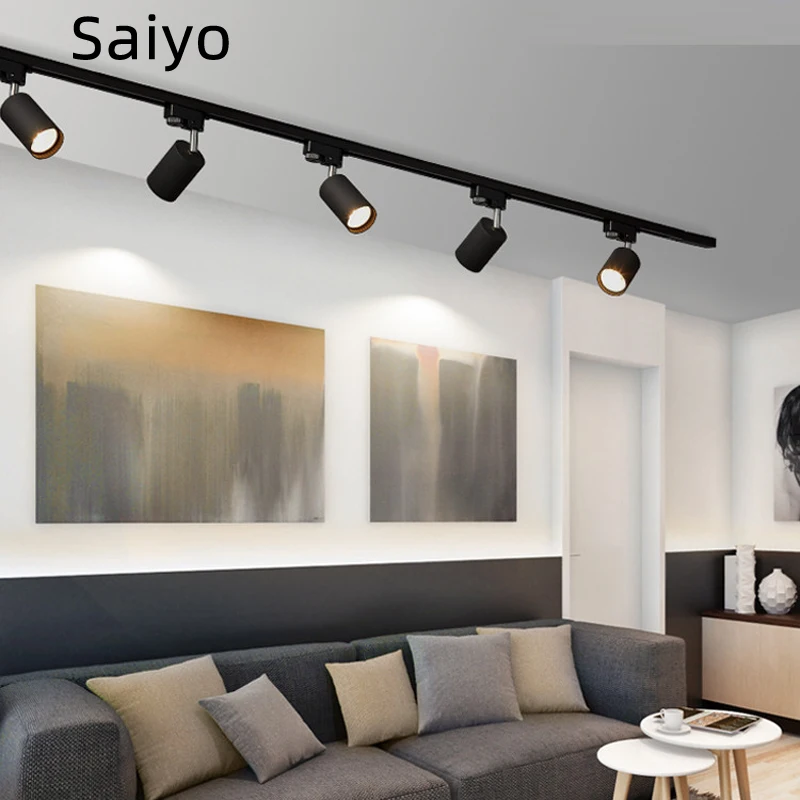 Saiyo Led Track light COB Whole Set Track Lights Aluminum Rails Track ...