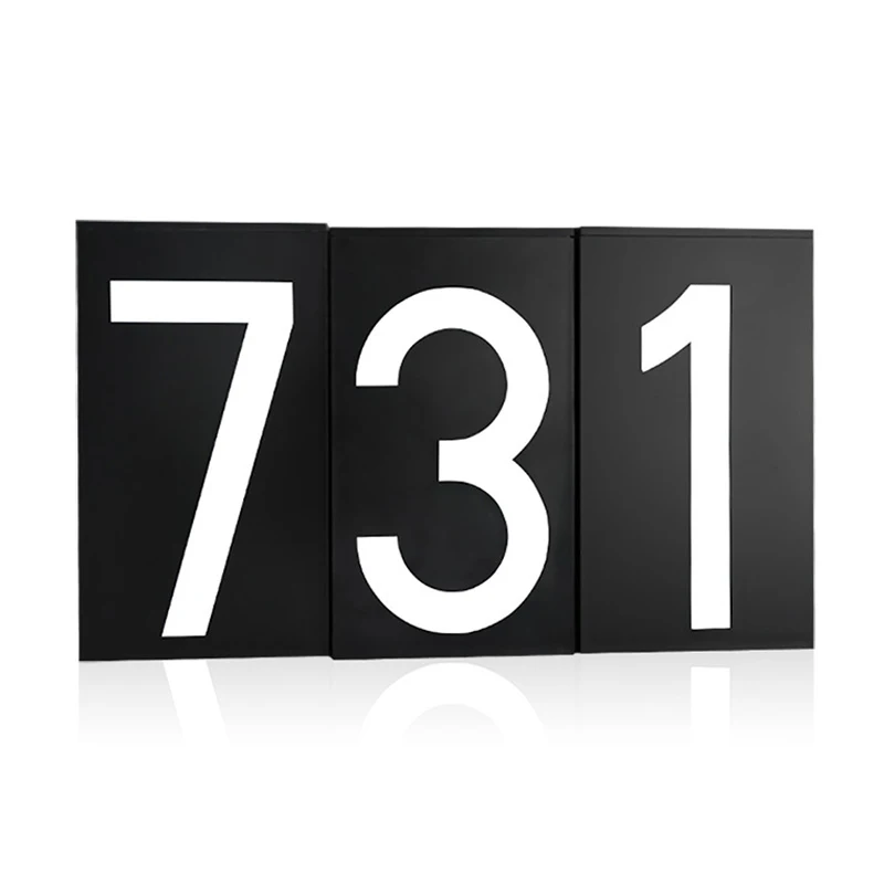 

New Arrival Solar Power Number LED Light Sign House Hotel Door Address Plaque Mailbox Digit Plate Solar Wall Door Lamp