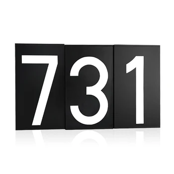 

New Arrival Solar Power Number LED Light Sign House Hotel Door Address Plaque Mailbox Digit Plate Solar Wall Door Lamp