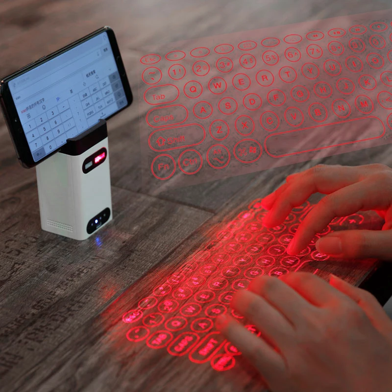 Bluetooth Виртуальная мини лазерная клавиатура беспроводная проецирующая клавиатура портативная для компьютера телефона коврик для ноутбука с функцией мыши 1а