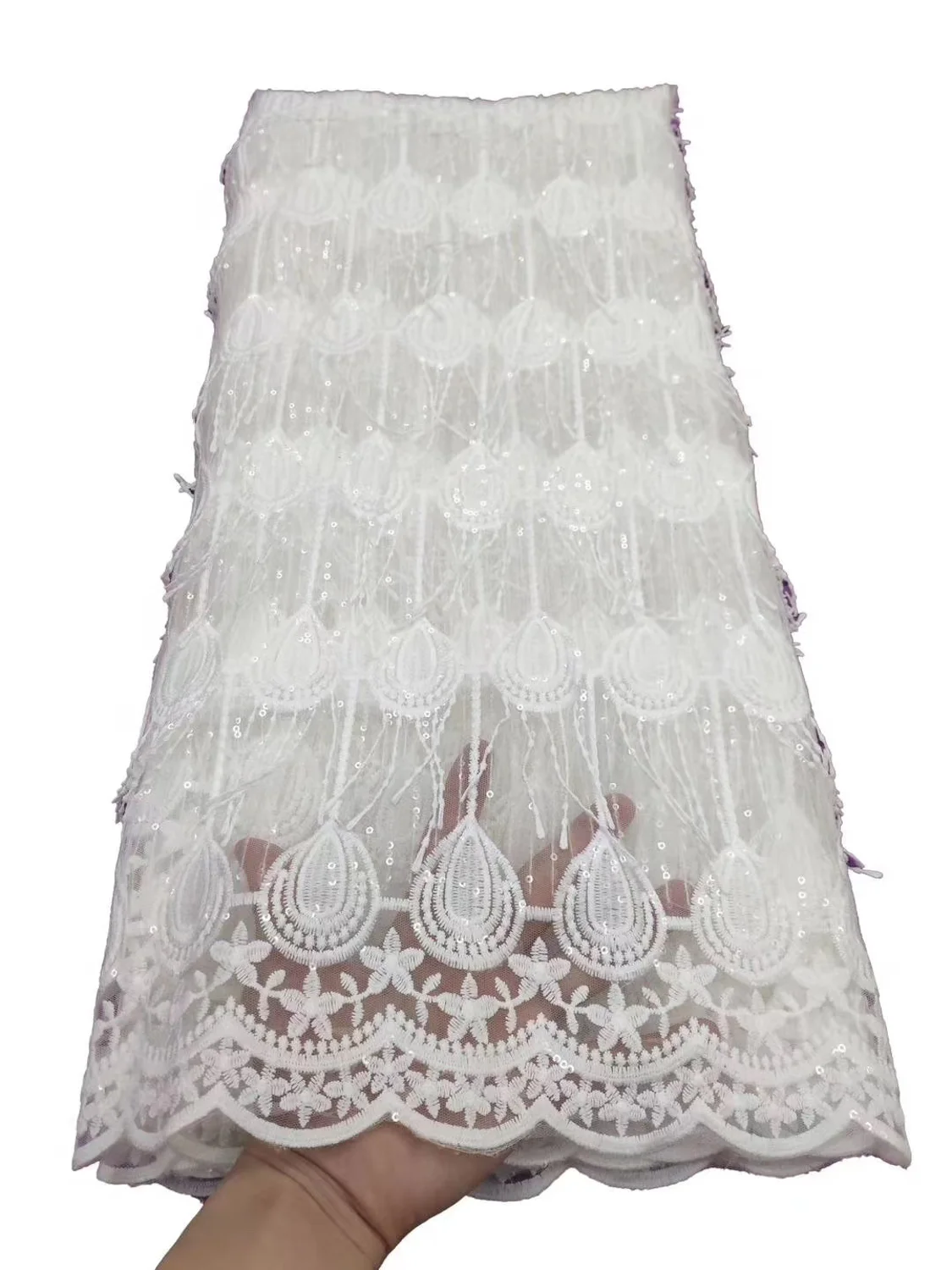 Новейшая африканская кружевная ткань 2020 высококачественные кружева с блестками