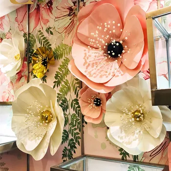 

Window photo studio handmade paper flowers wedding wedding room decoration props supplies paper flower background wall flower