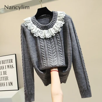 

Warm Sweater Women's Autumn 2019 New Fashion Turtleneck Loose Twist Lazy Wind Sweater Jacket Classic Ribbed Sweaters Pull