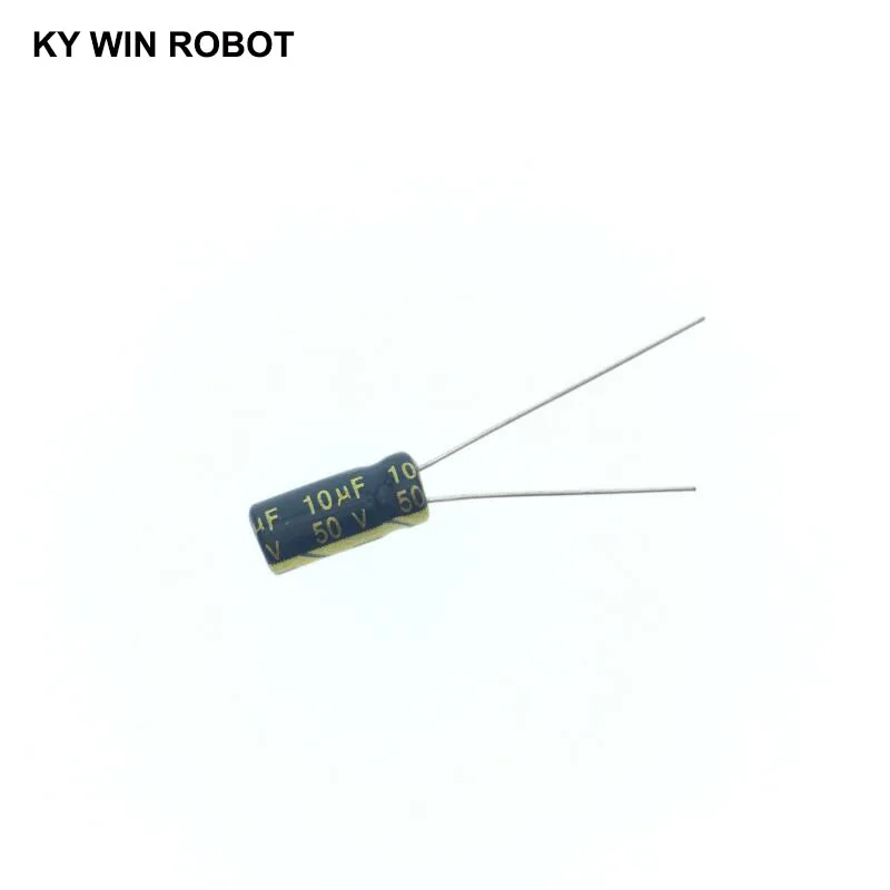 50 шт./лот 10 мкФ с алюминиевой крышкой, 50В 10mf 105C 5X11 мм Алюминий электролитический конденсатор с алюминиевой крышкой, 50V10UF радиальные привести, 50 шт в наборе